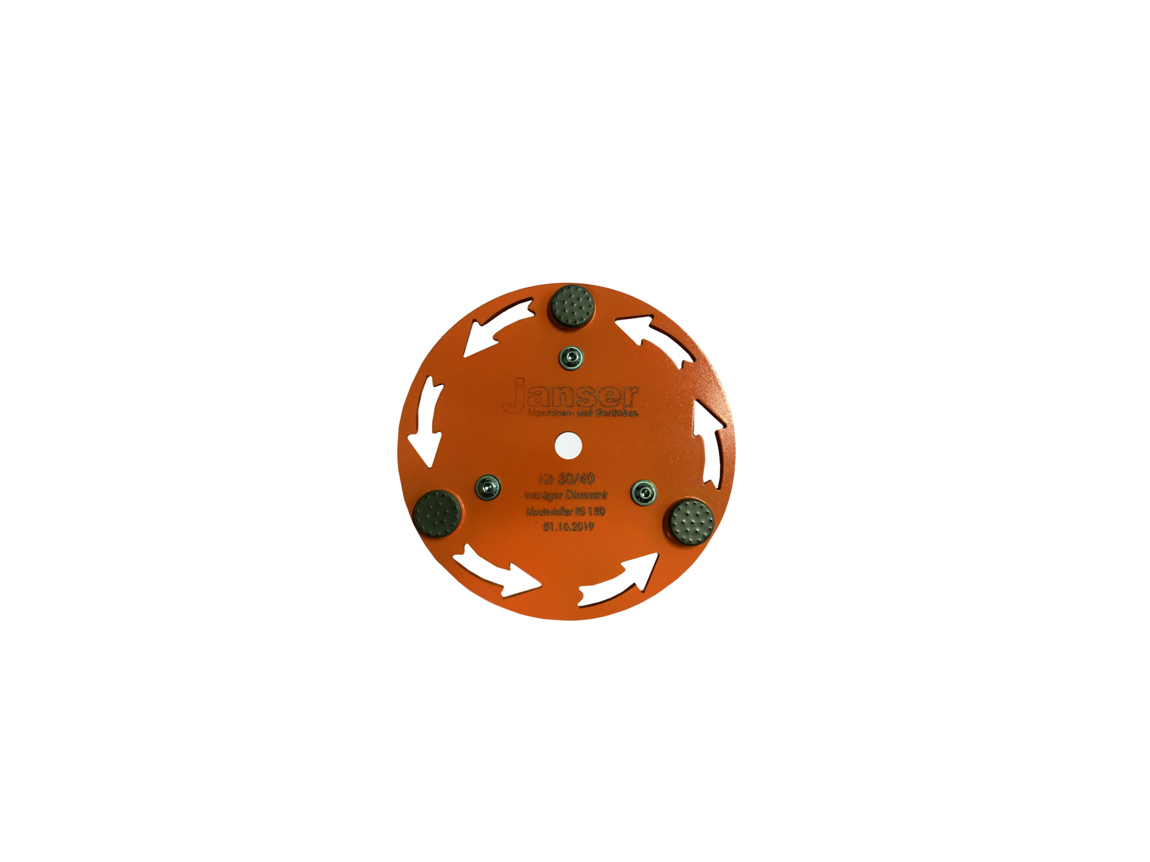 Diamant-Schleifscheibe Ø 150 - Orange Kö. 30/40 offen gestreut