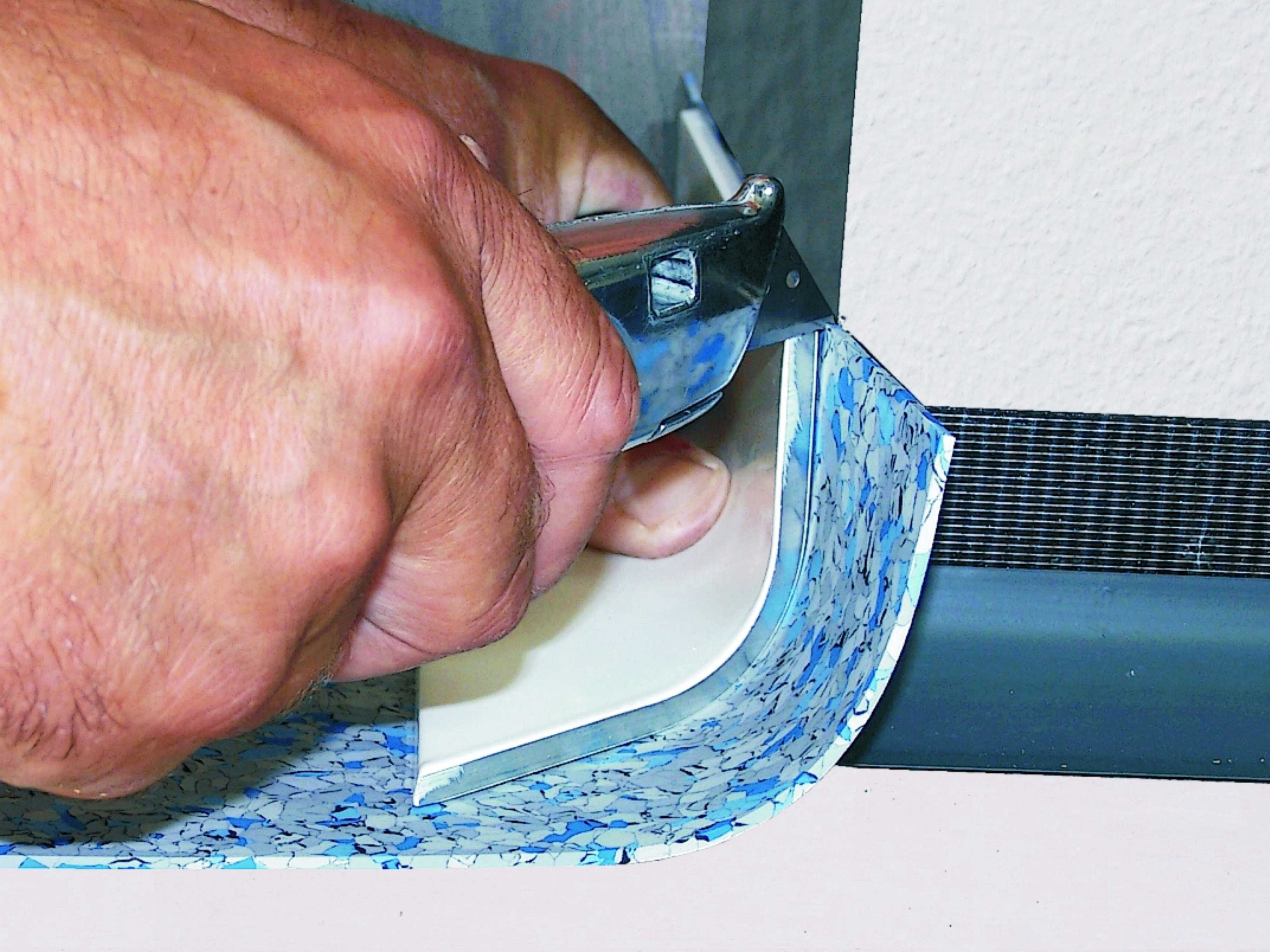 Eckenschablone für Innen- und Außenecken