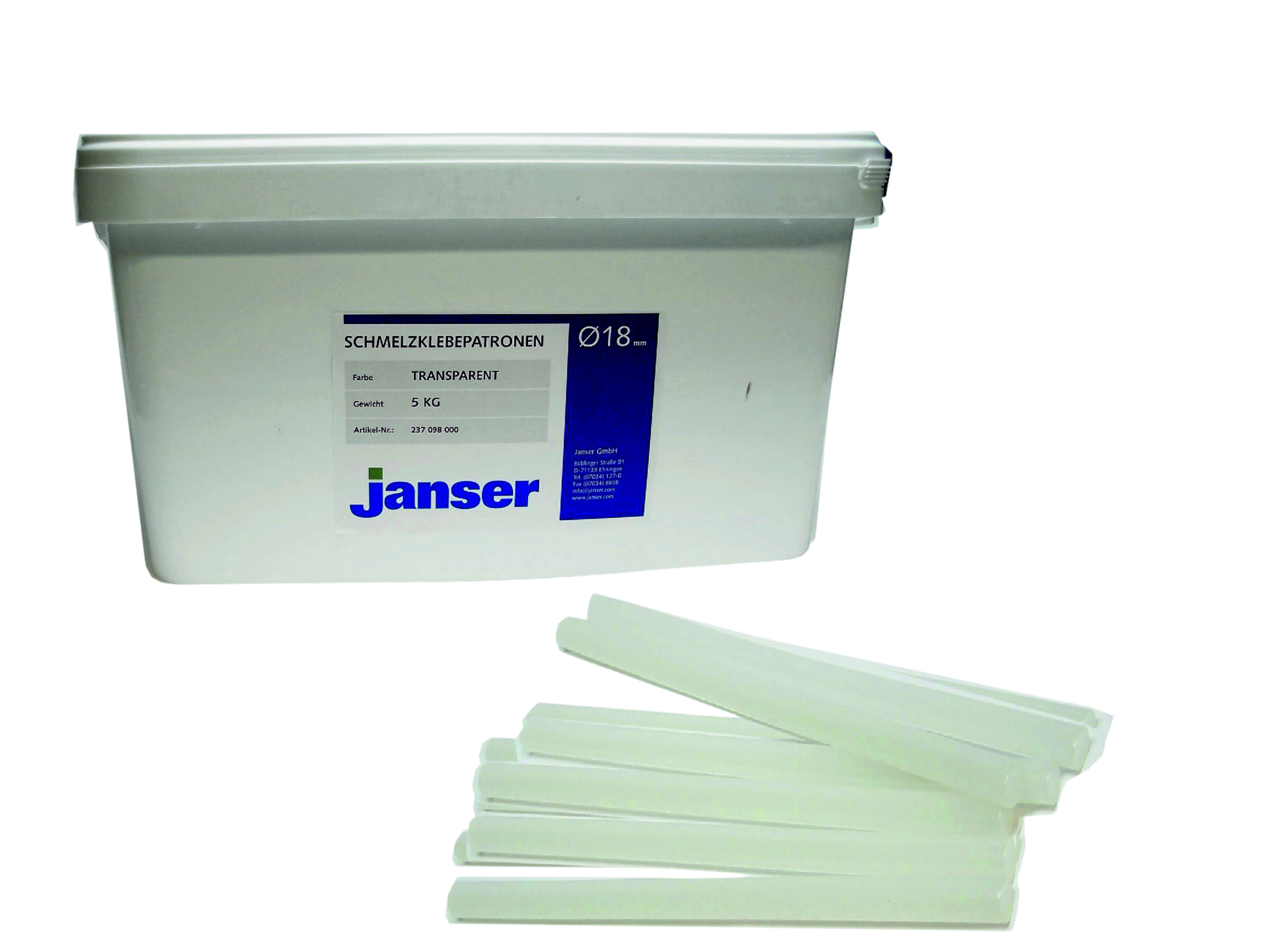 Schmelzkleberpatronen Ø 18 mm