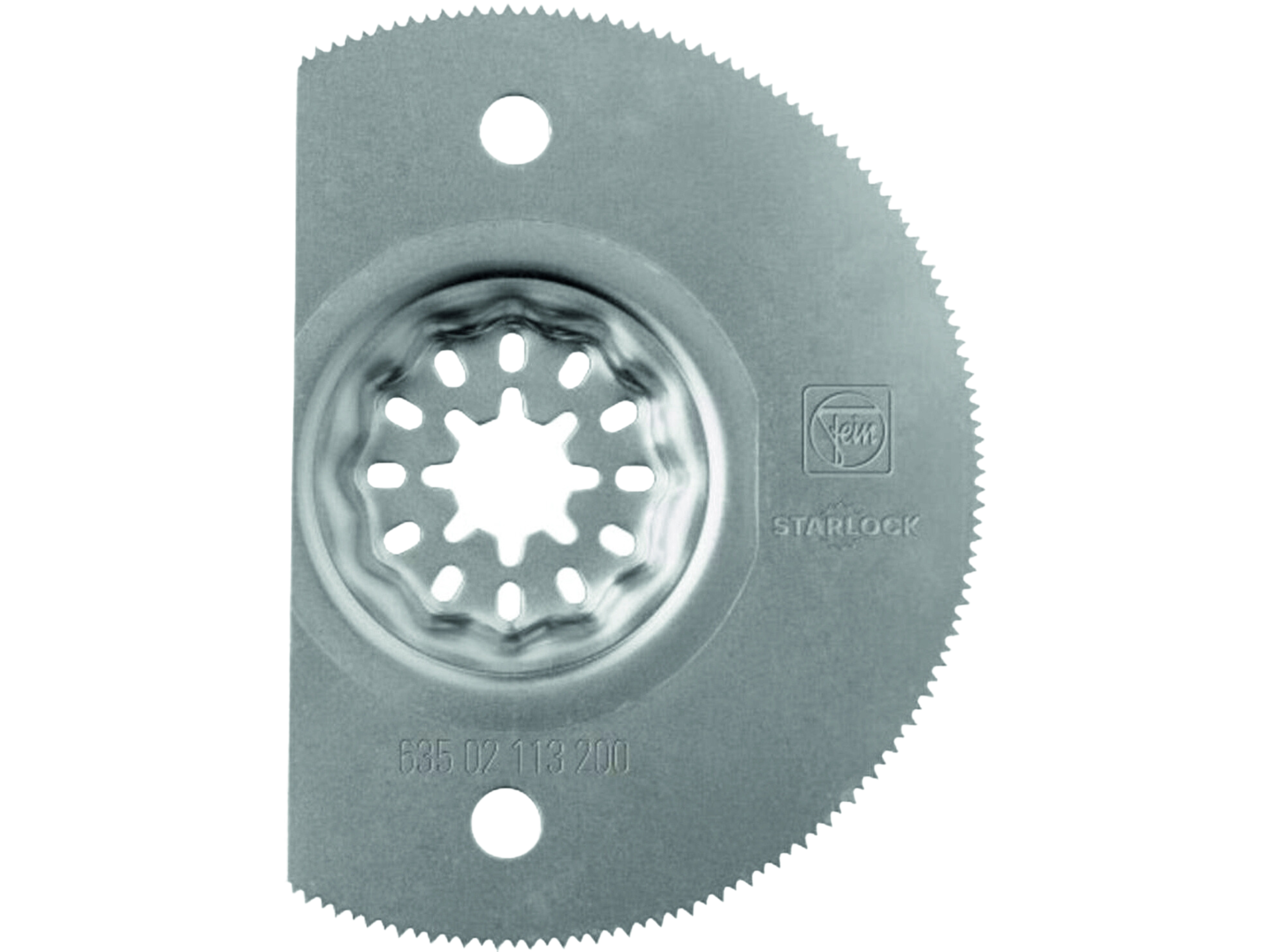 Segmentsägeblatt abgekröpft