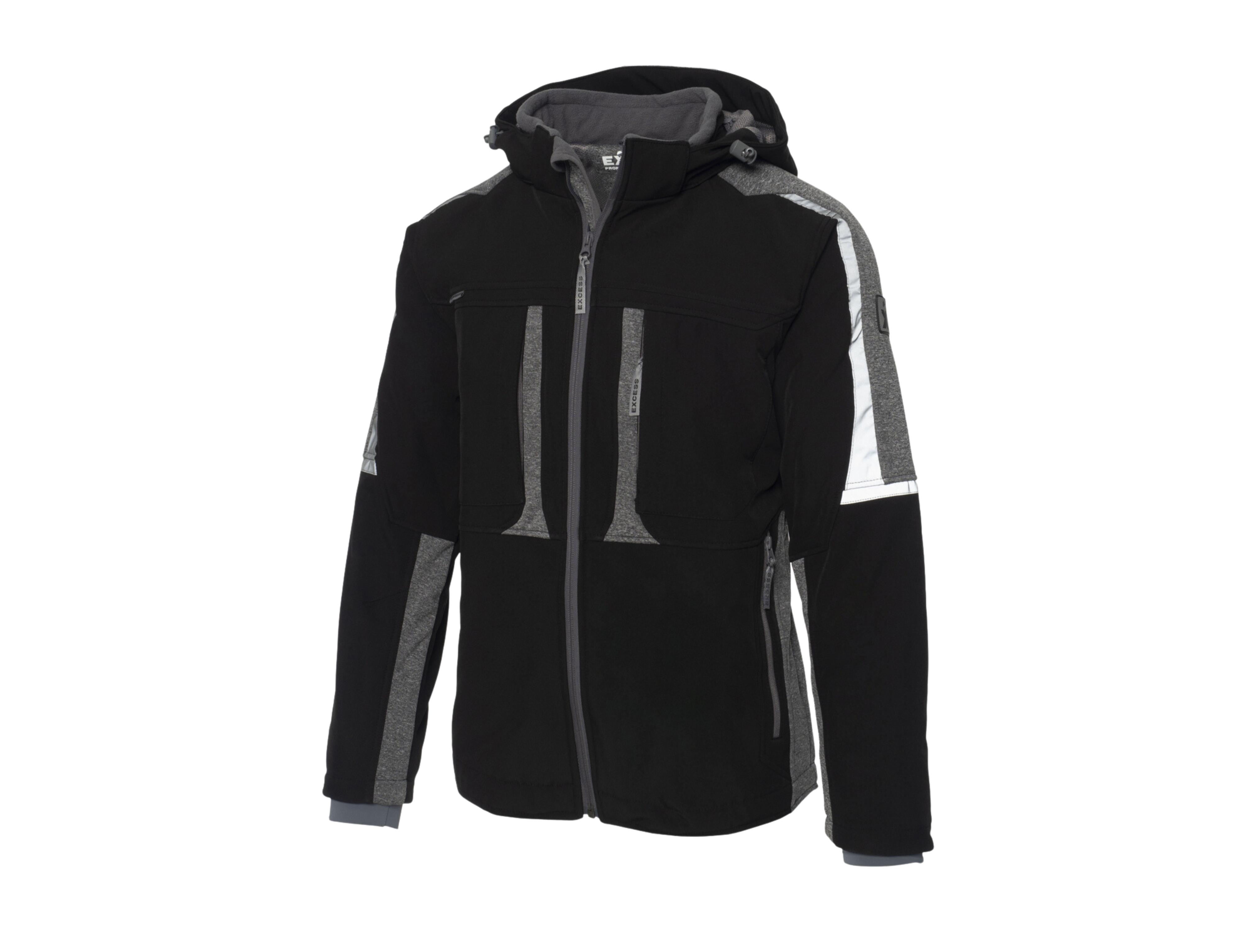 Funktionsjacke ACTIVE PRO schwarz grau,Größe L